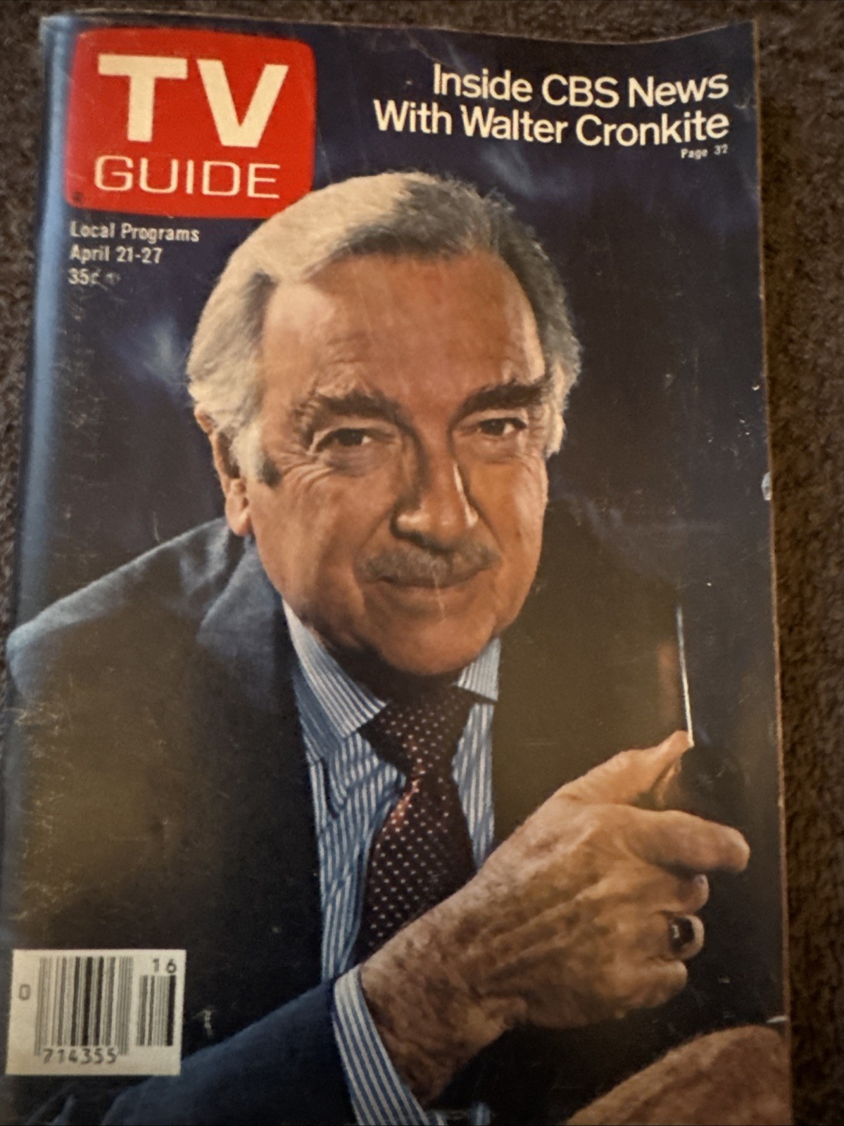 TV GUIDE 1979 April 21-27 Walter Cronkite Inside CBS News Columbus Metro Edition