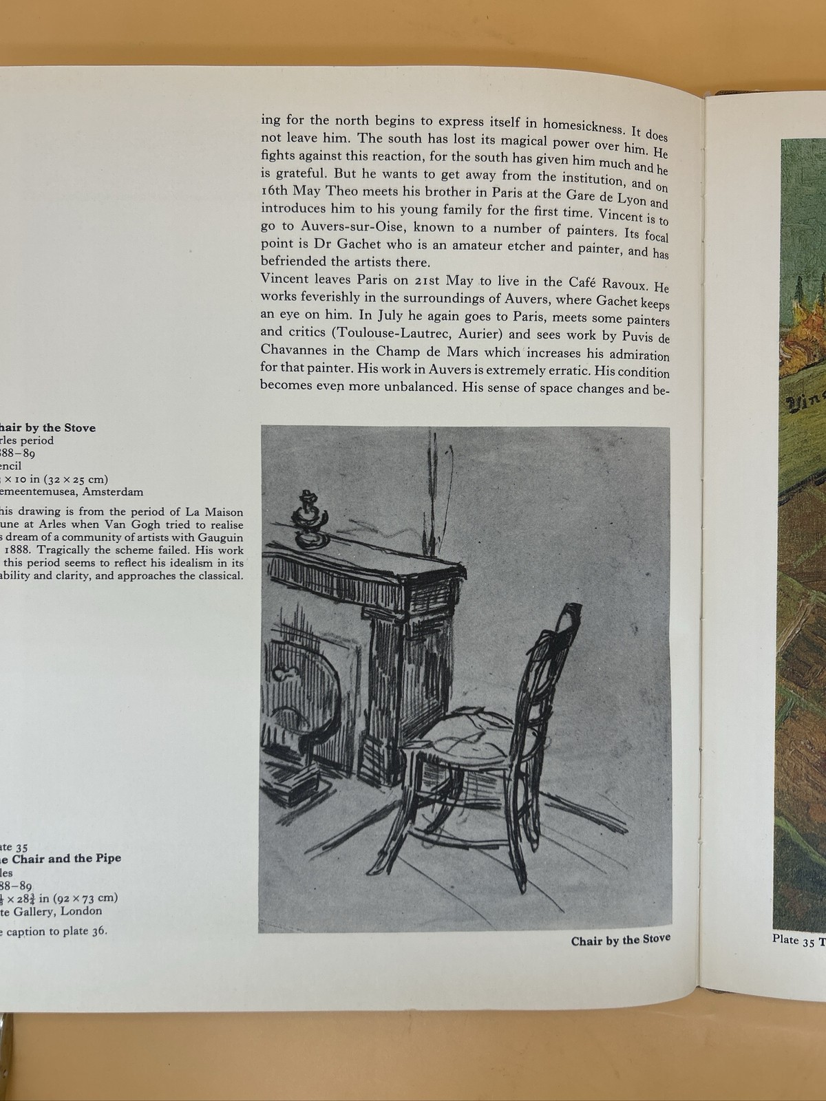 Van Gogh Vincent A.M. Hammacher Book Hardcover Art Biography. Painter. Drawing.