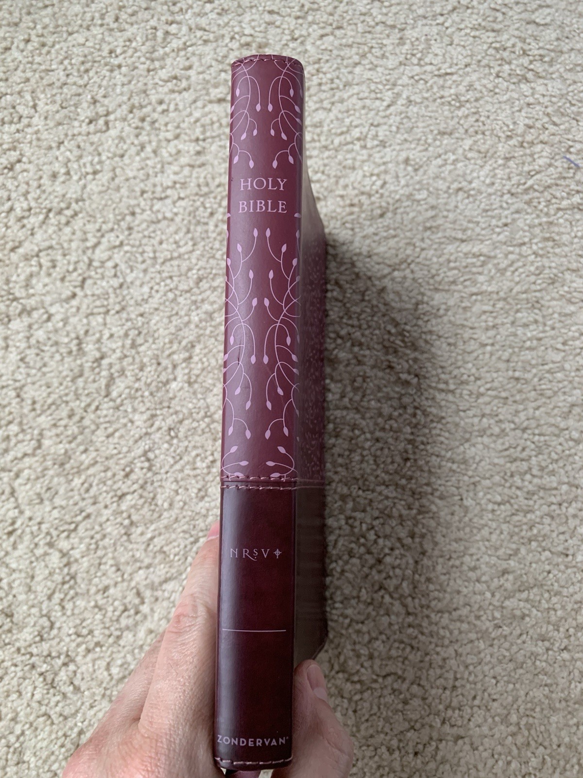 1989 NRSV Thinline Reference Bible LeatherSoft Pink OOP New Revised Standard