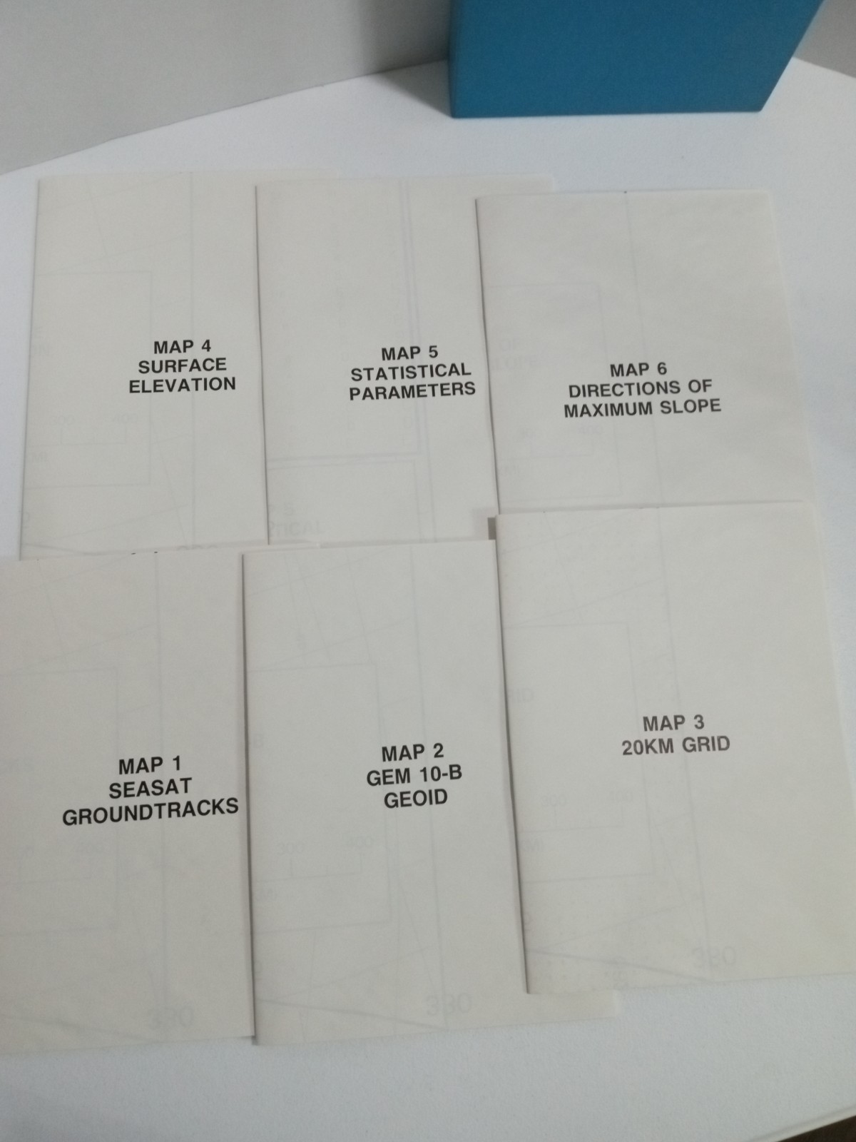 NASA 17 Map Set Surface Topology of Greenland Ice Sheet From Satellite SP-503