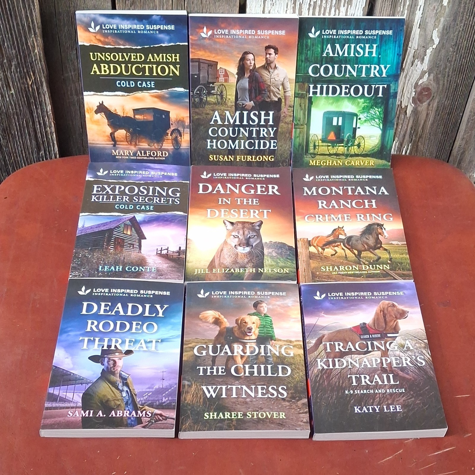 2026 Love Inspired Suspense 9 Book Lot – Modern K-9, Amish & Action Bundle