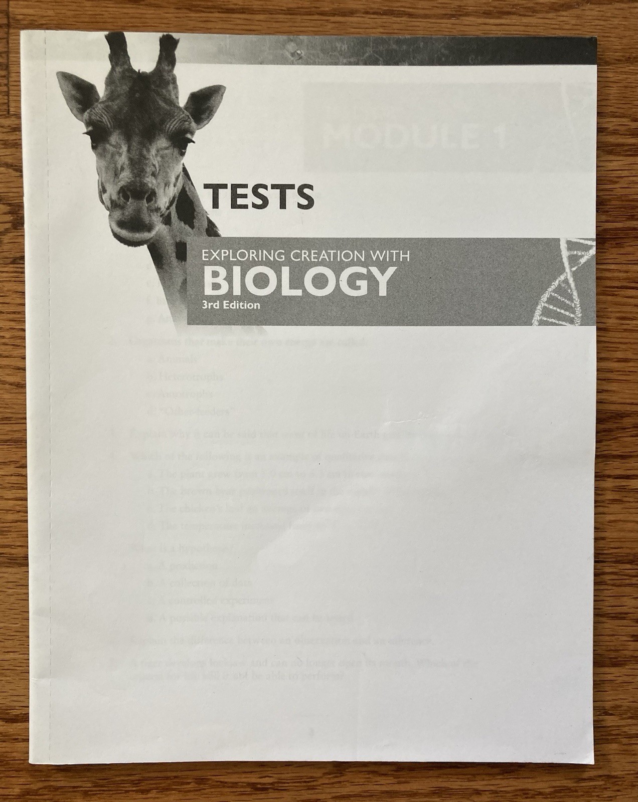 Apologia Exploring Creation With Biology Solutions Tests and Extra Test Booklets