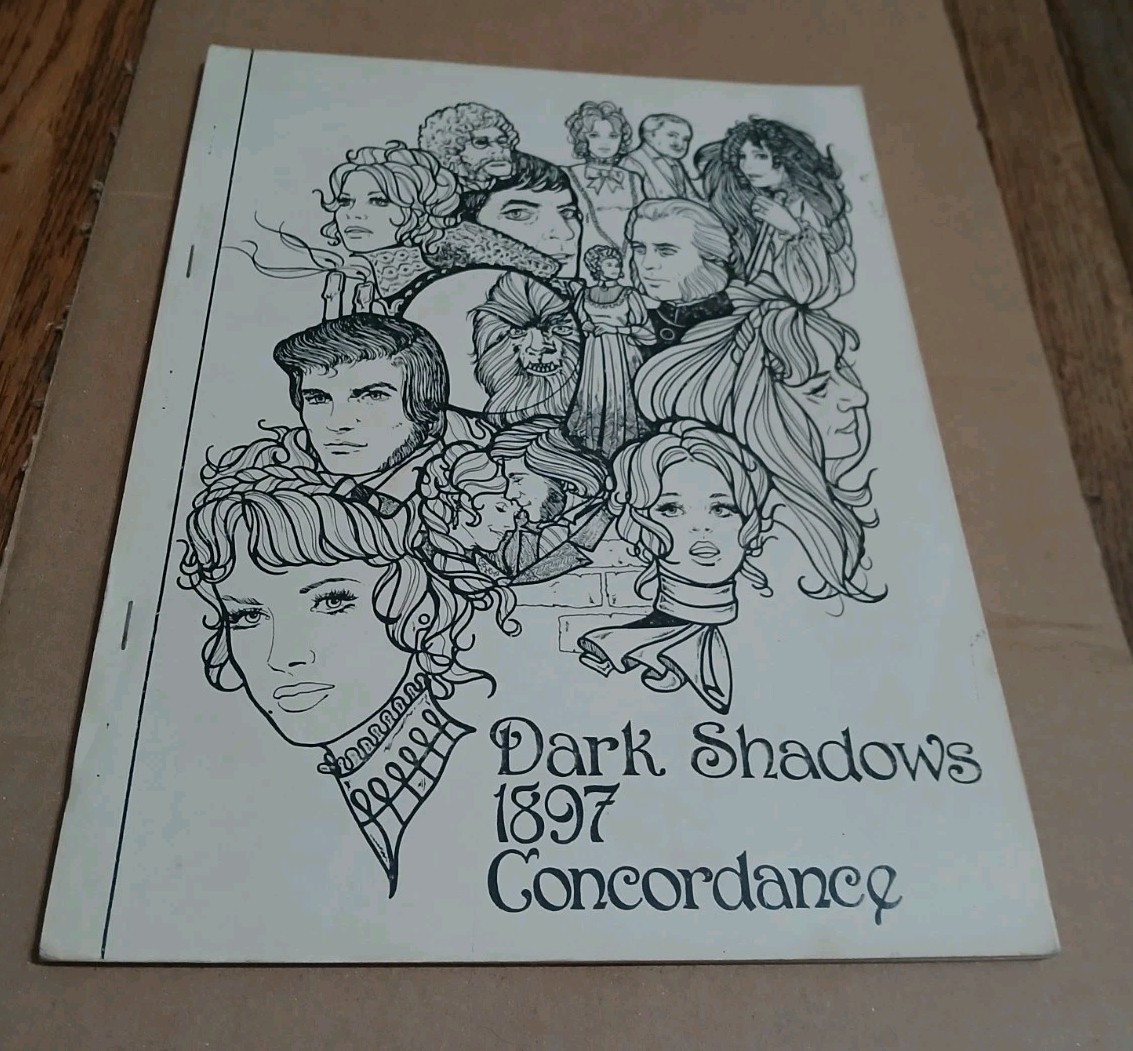 Dark Shadows Concordance 1897 TV Series Reference Guide Rare Fanzine Vintage