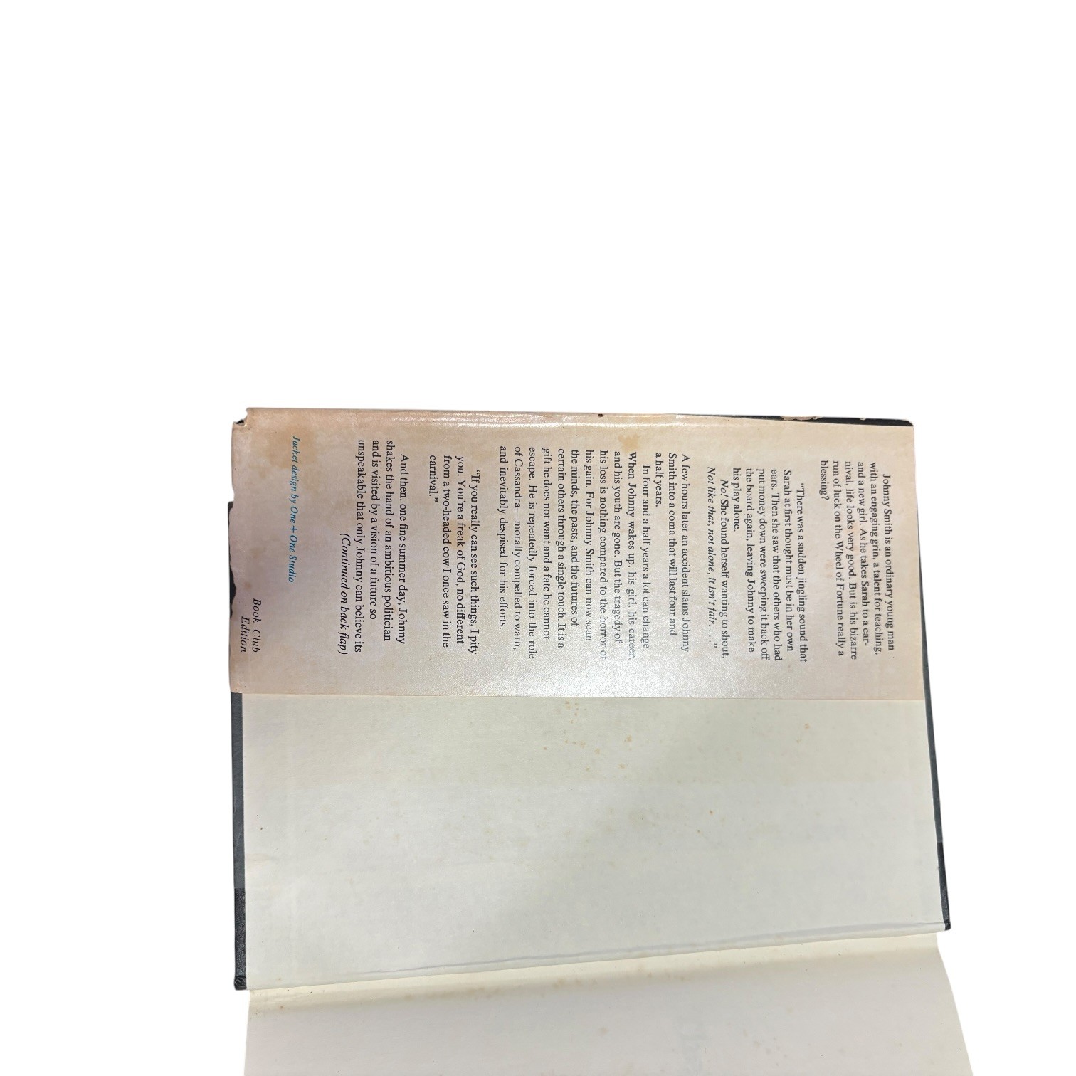 Stephen King – The Dead Zone – 1979 Book Club Edition Hardcover with Dust Jacket