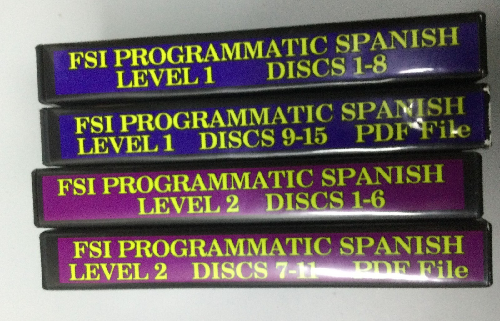 Learning Like Crazy FSI Programmatic Spanish 26 CD Set levels 1 & 2