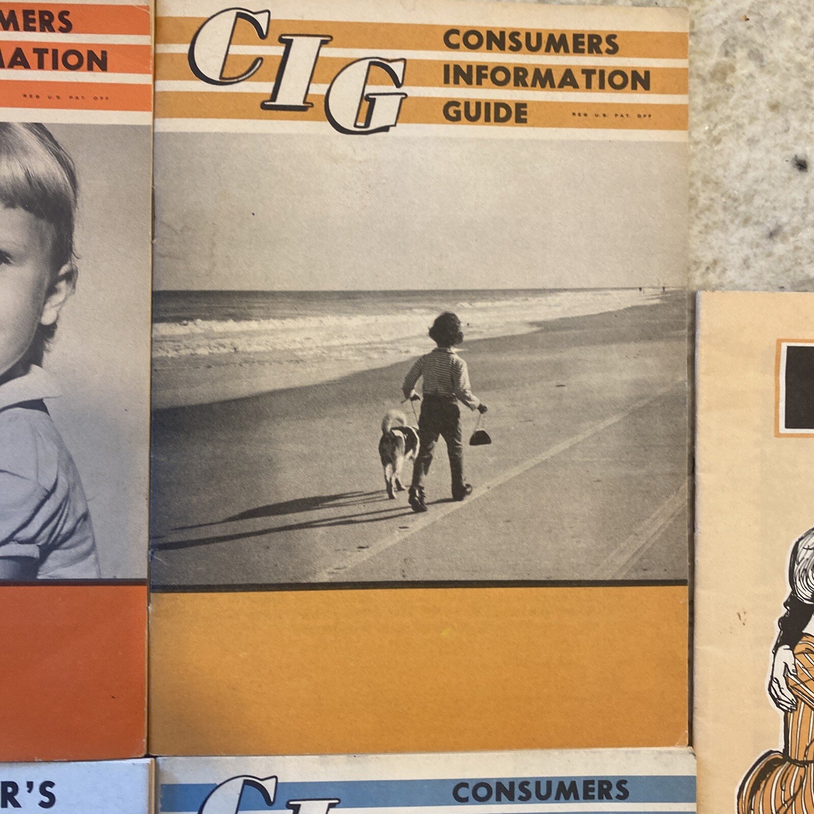 Vintage C.I.G. Consumers Information Guide 1960s DOGS FISHING JOLLY ROGER