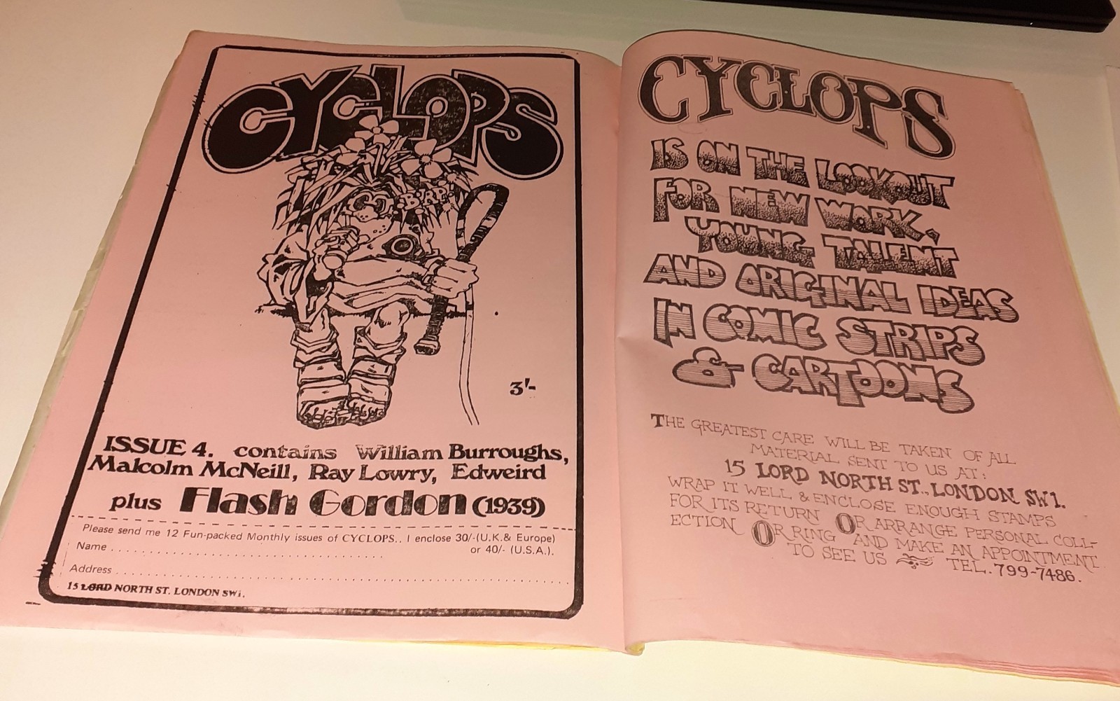 FANTASY ADVERTISER no.33 fanzine UK 1970 ALAN MOORE EC Comics Paul Neary Cyclops