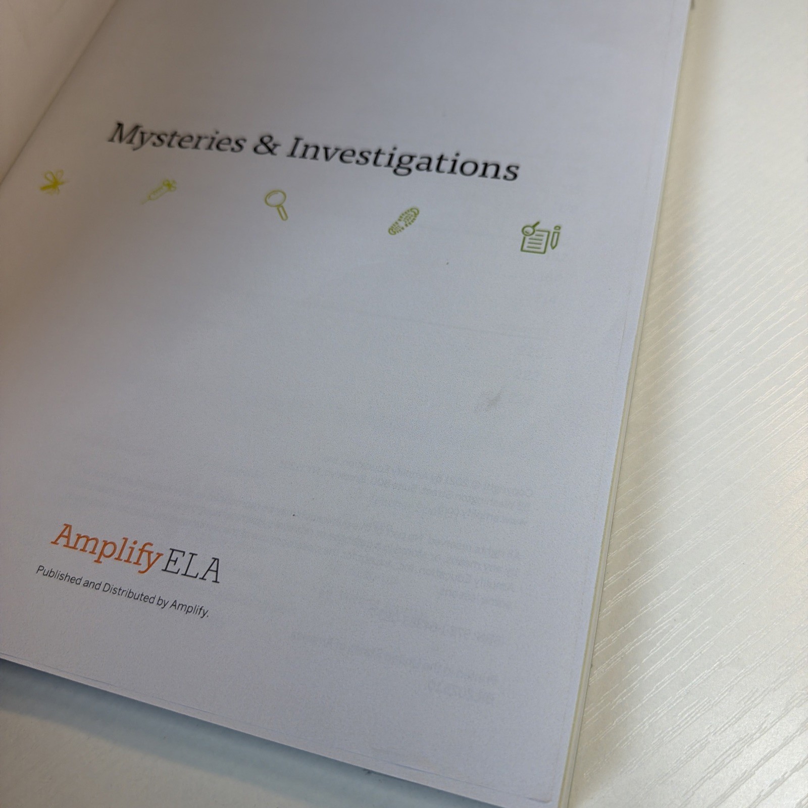 Amplify Mysteries & Investigations Teacher Edition Grade 6 2021 Workbook