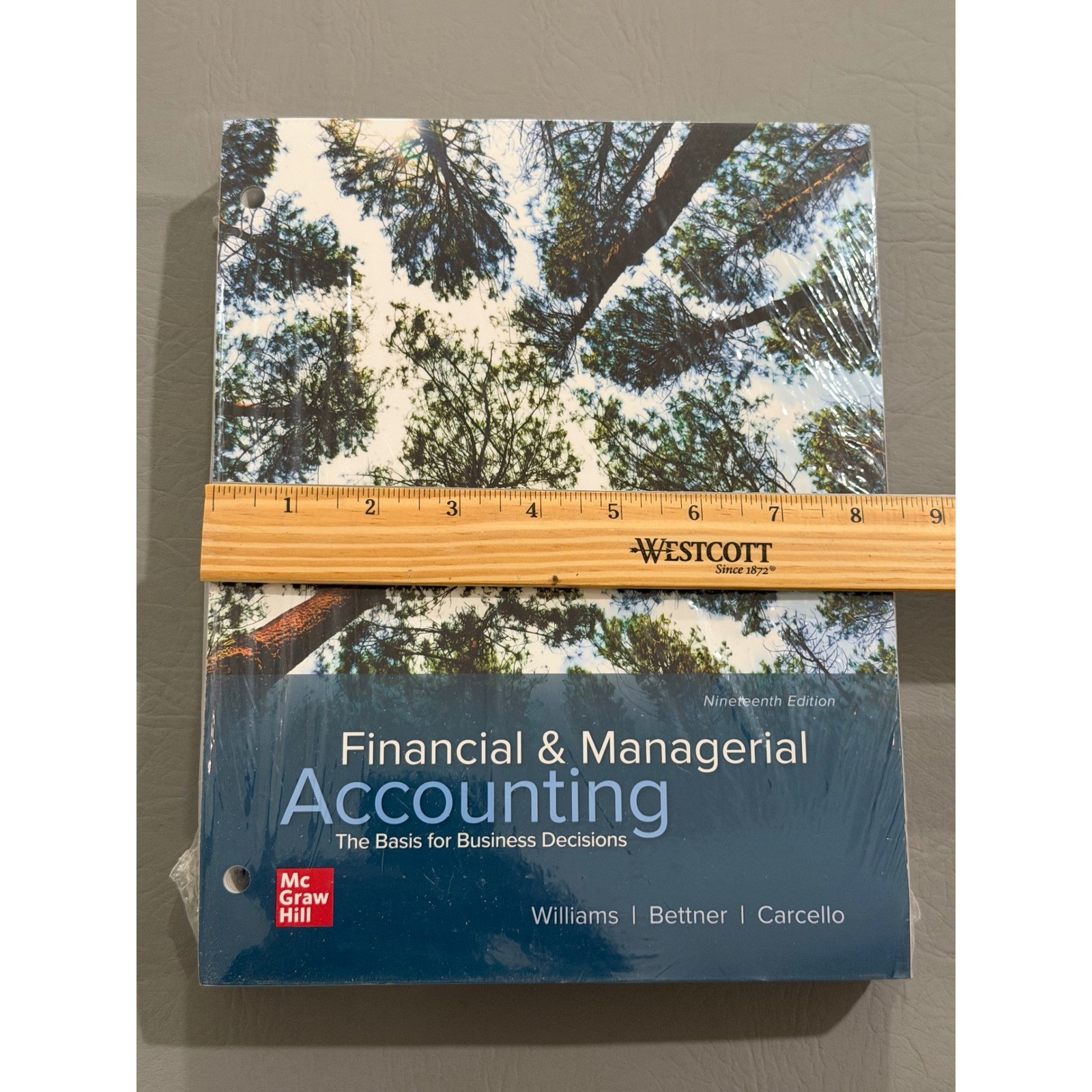 Financial & Managerial Accounting 19th Ed Williams Sealed Looseleaf