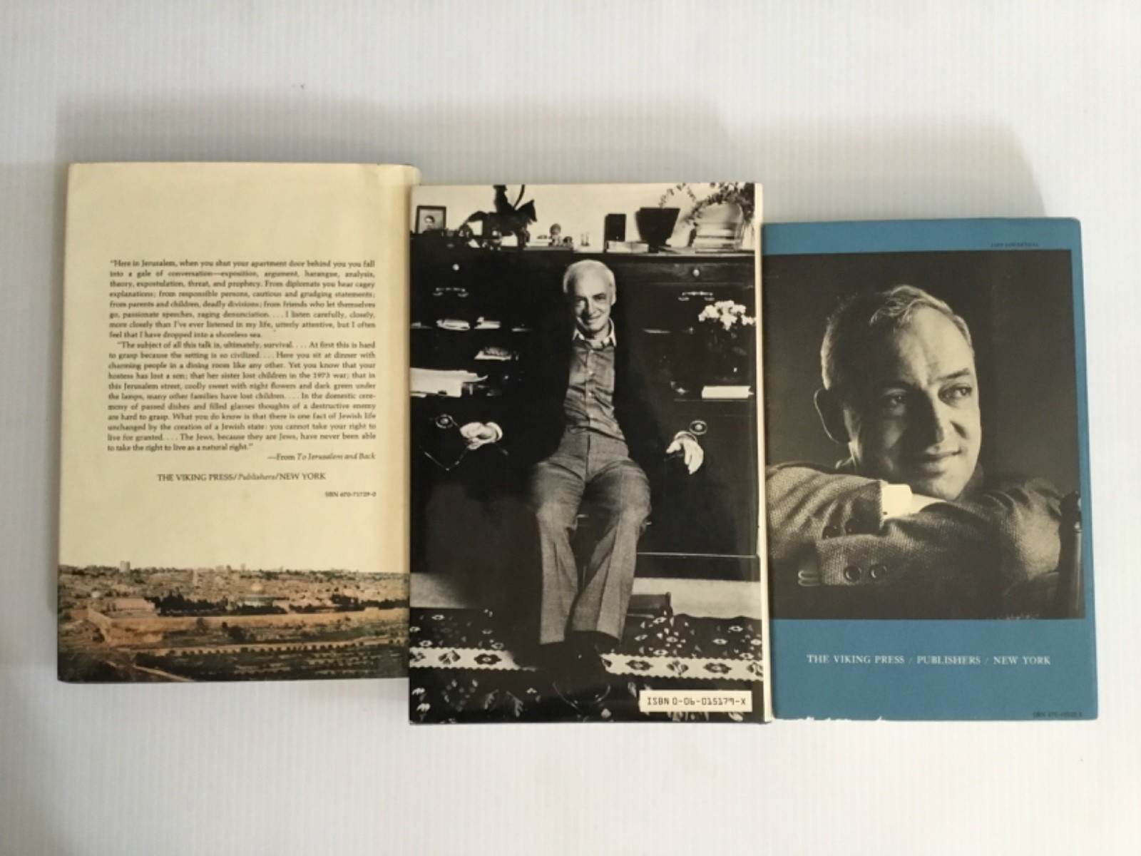Saul bellow 3 book lot Him With His Foot in His to jerusalem, mr. sammlers hcdj