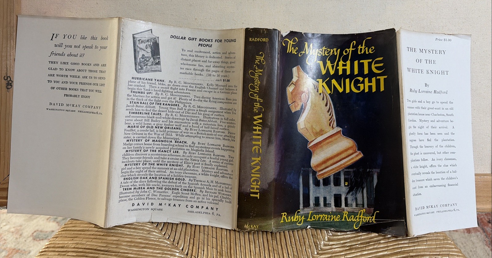 The Mystery of the White Knight Ruby Lorraine Radford 1927 1st Ed HCDJ