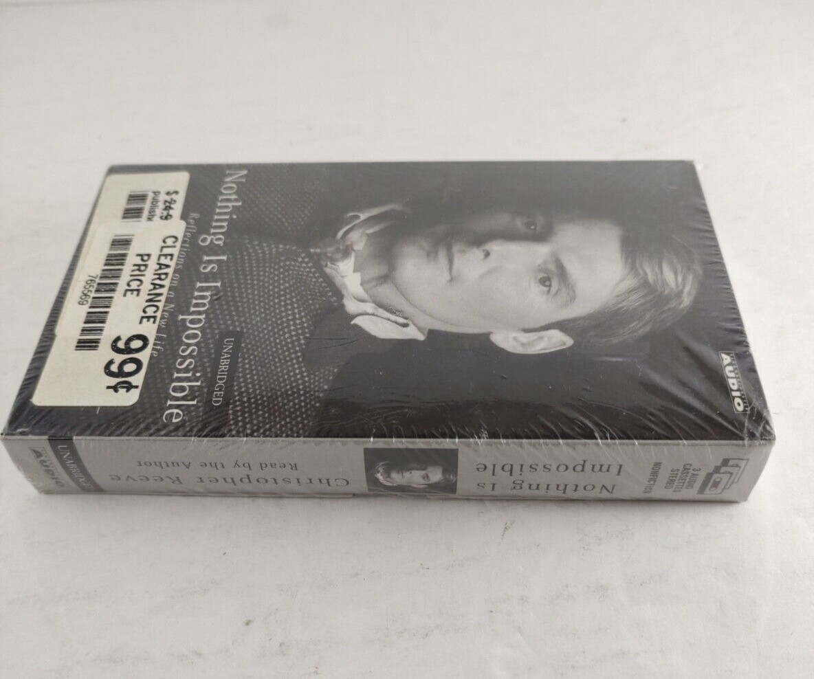 Christopher Reeve Nothing Is Impossible Audiobook Cassette NEW SEALED Free Ship!