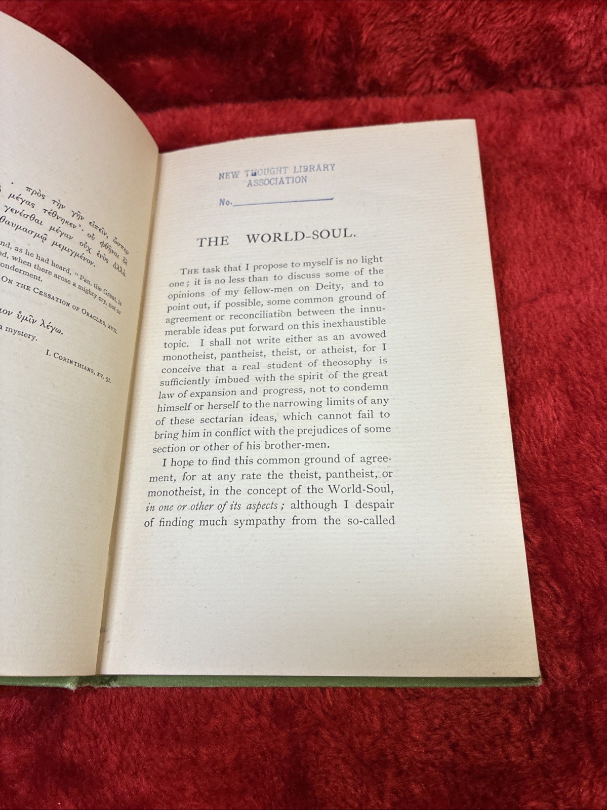 The World-Mystery Four Comparative Studies in General Theosophy Mead 1895