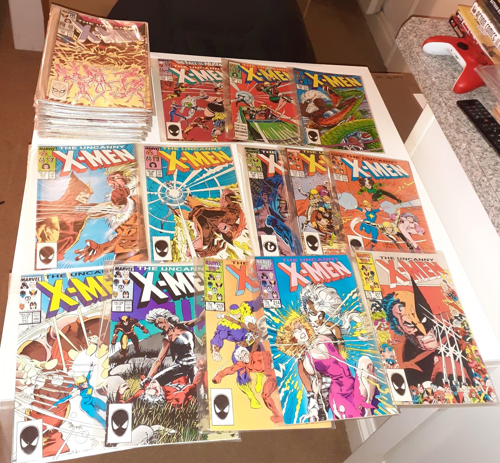 88x Huge UNCANNY X-MEN lot Marvel Comics 1980-1991 Wolverine Doctor Doom Rogue