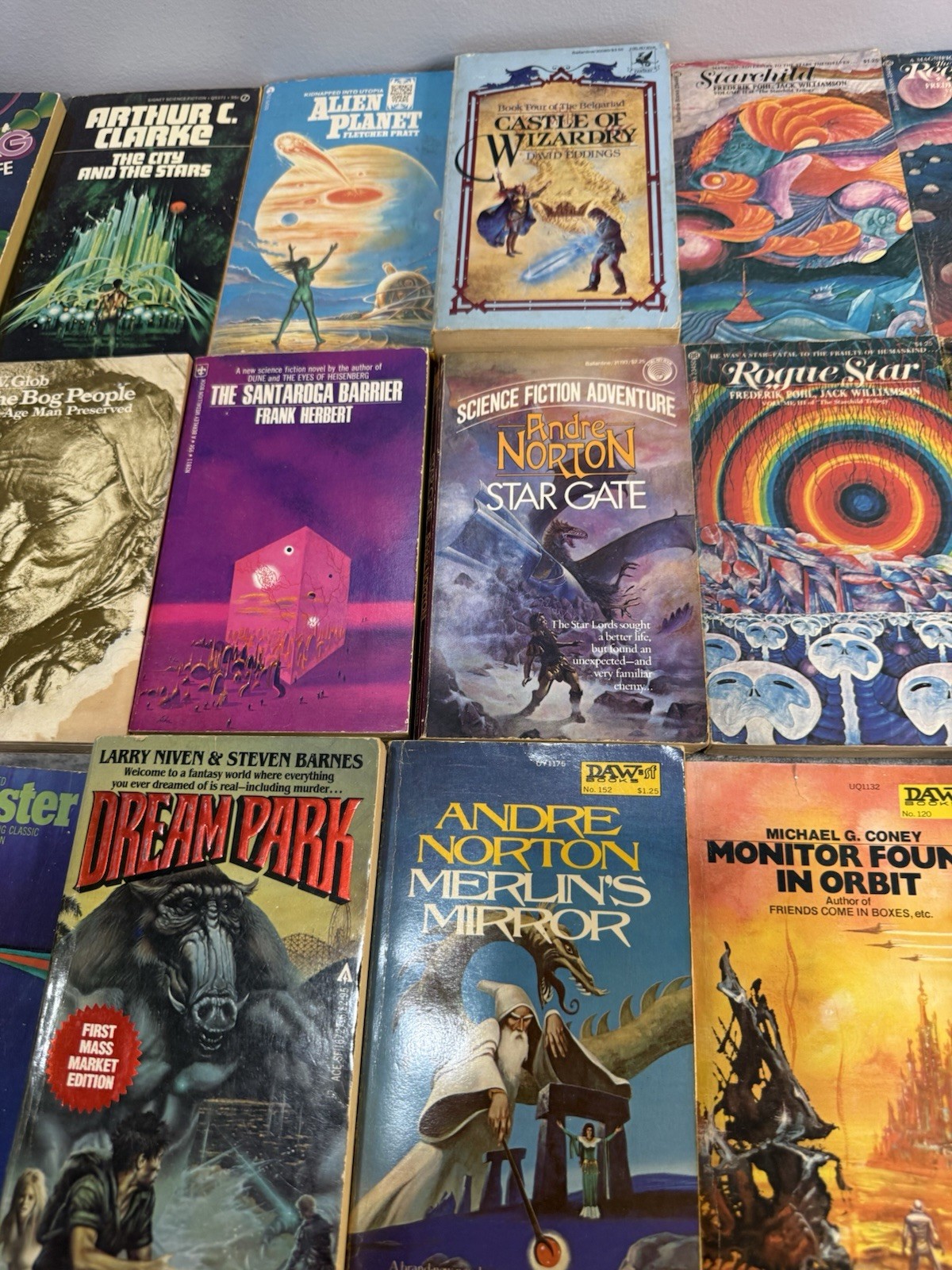 Vintage Sci-Fi & Fantasy Paperback Heinlein, Asimov, Norton, Clarke (40+ Books)