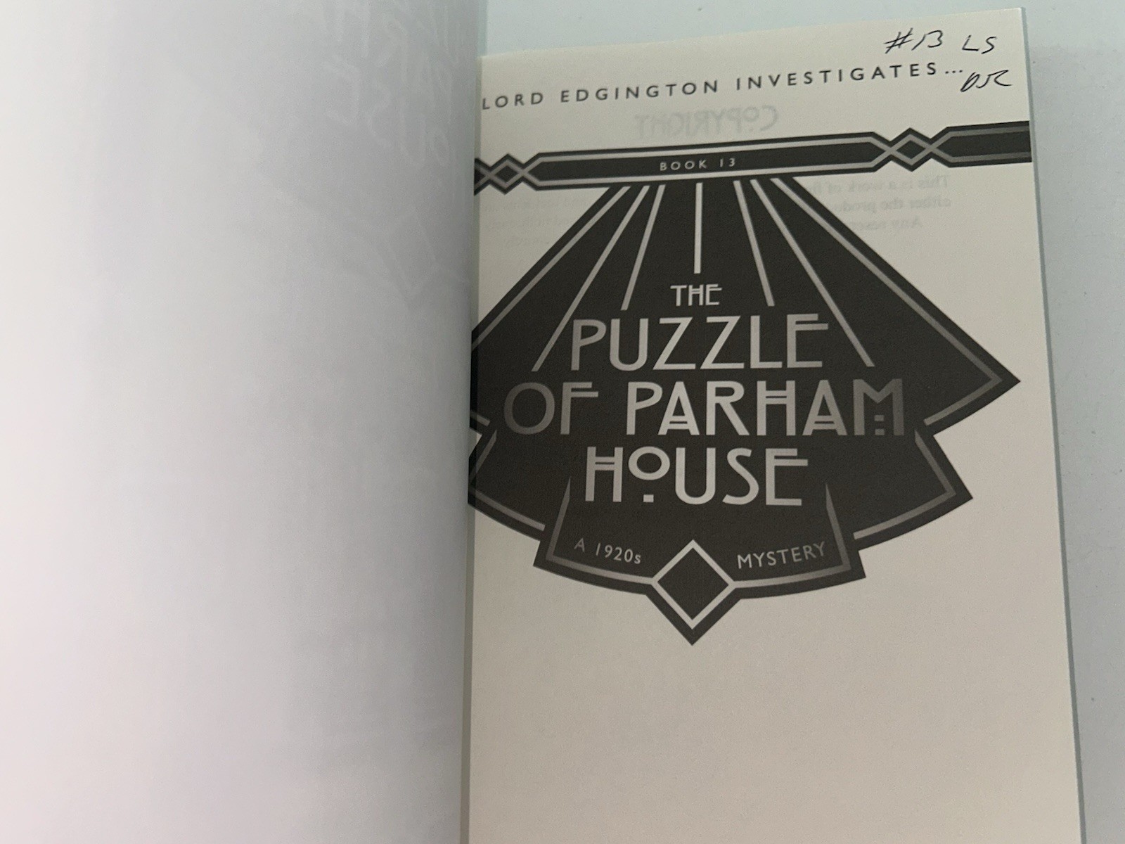 The Puzzle Of Parmam House A 1920s Mystery Lord Edginton Investigates Brown