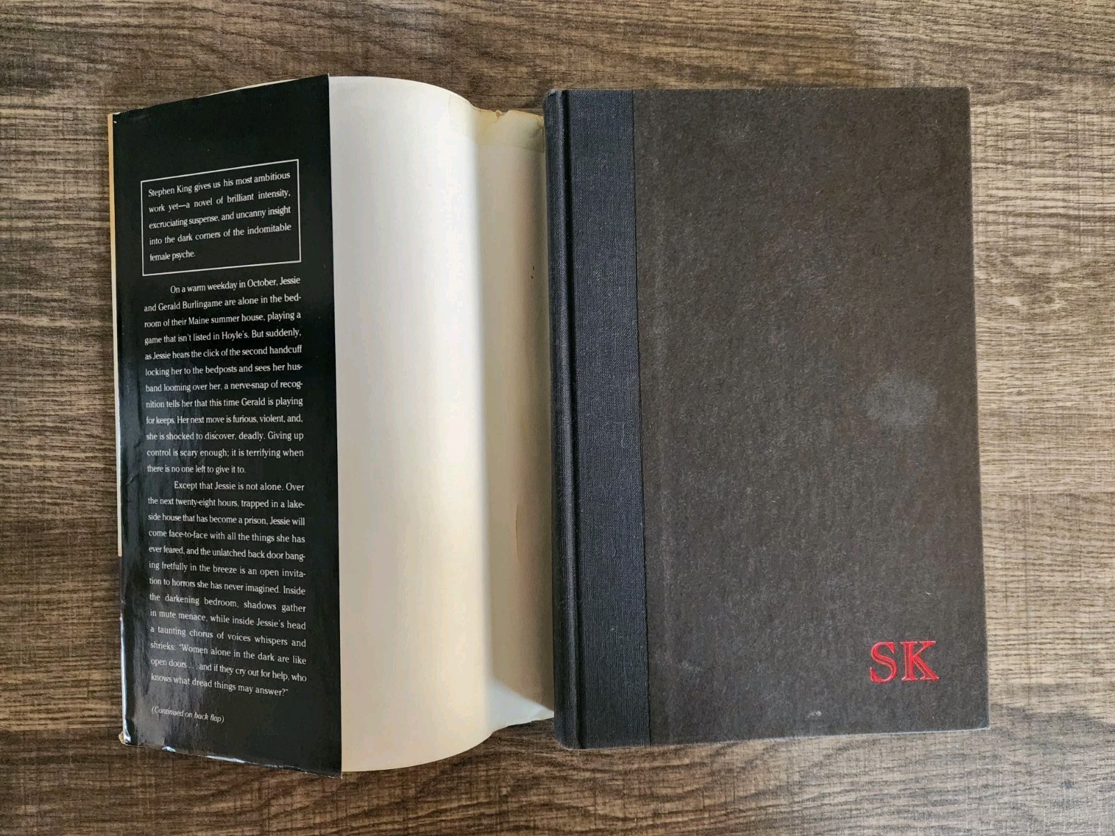 Gerald’s Game Stephen King 1992 1st Book Club Edition Hardcover Vintage Horror