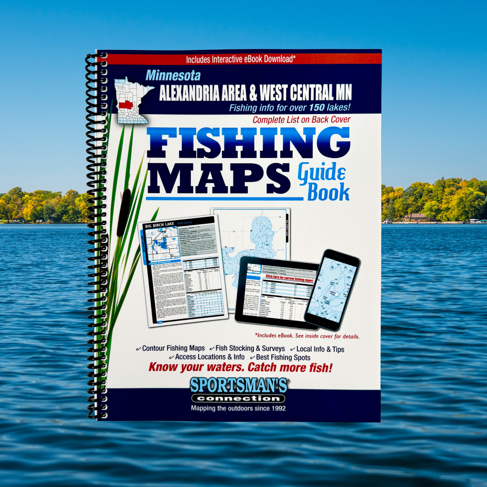 Minnesota Alexandria Area & West Central Minnesota Fishing Maps Guidebook