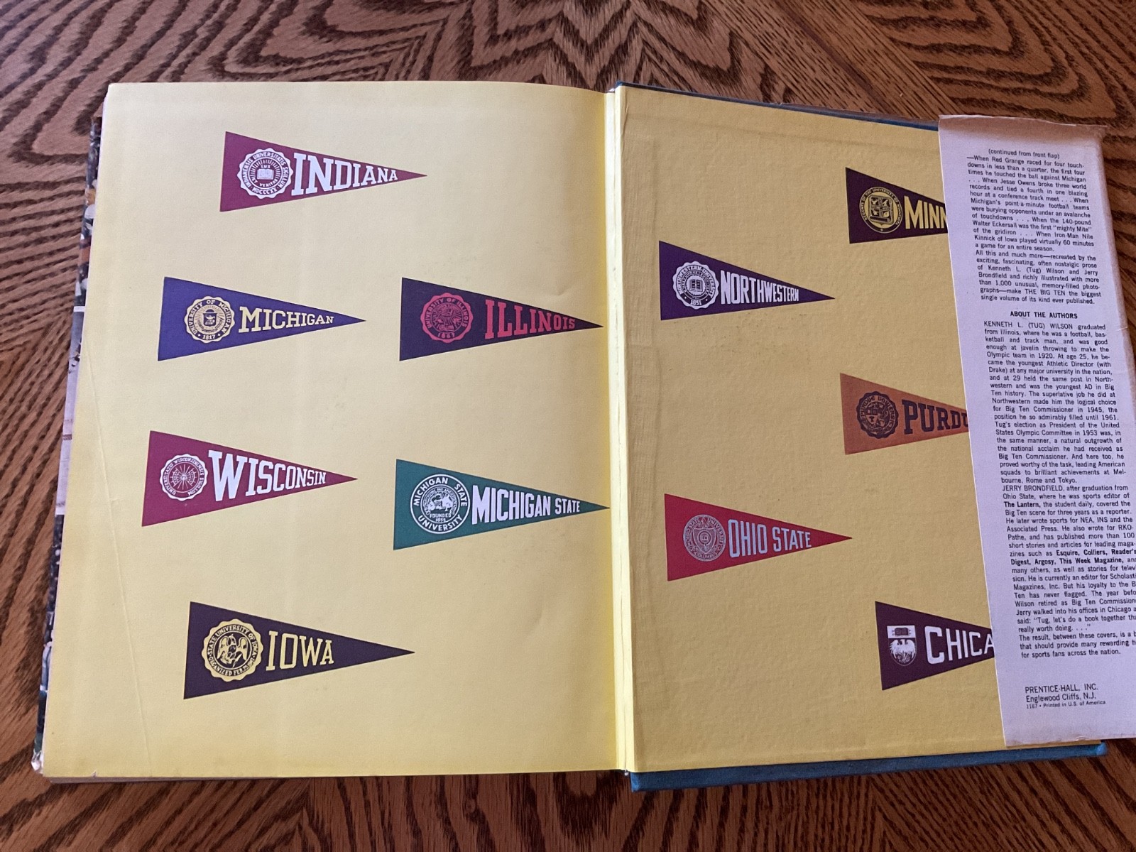 1967 “THE BIG TEN” BY TUG WILSON AND JERRY BRONDFIELD – 496 Pages