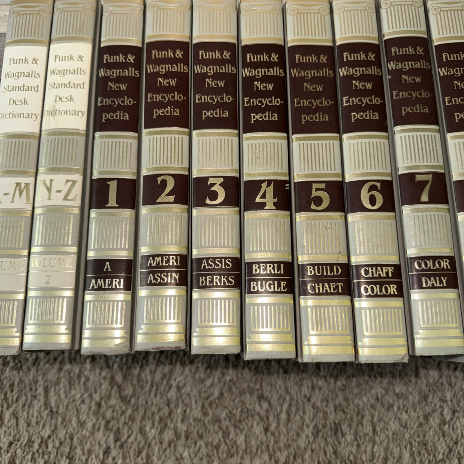 Funk and Wagnalls New Encyclopedia 1983 Hardcover Set of 31 Free Shipping