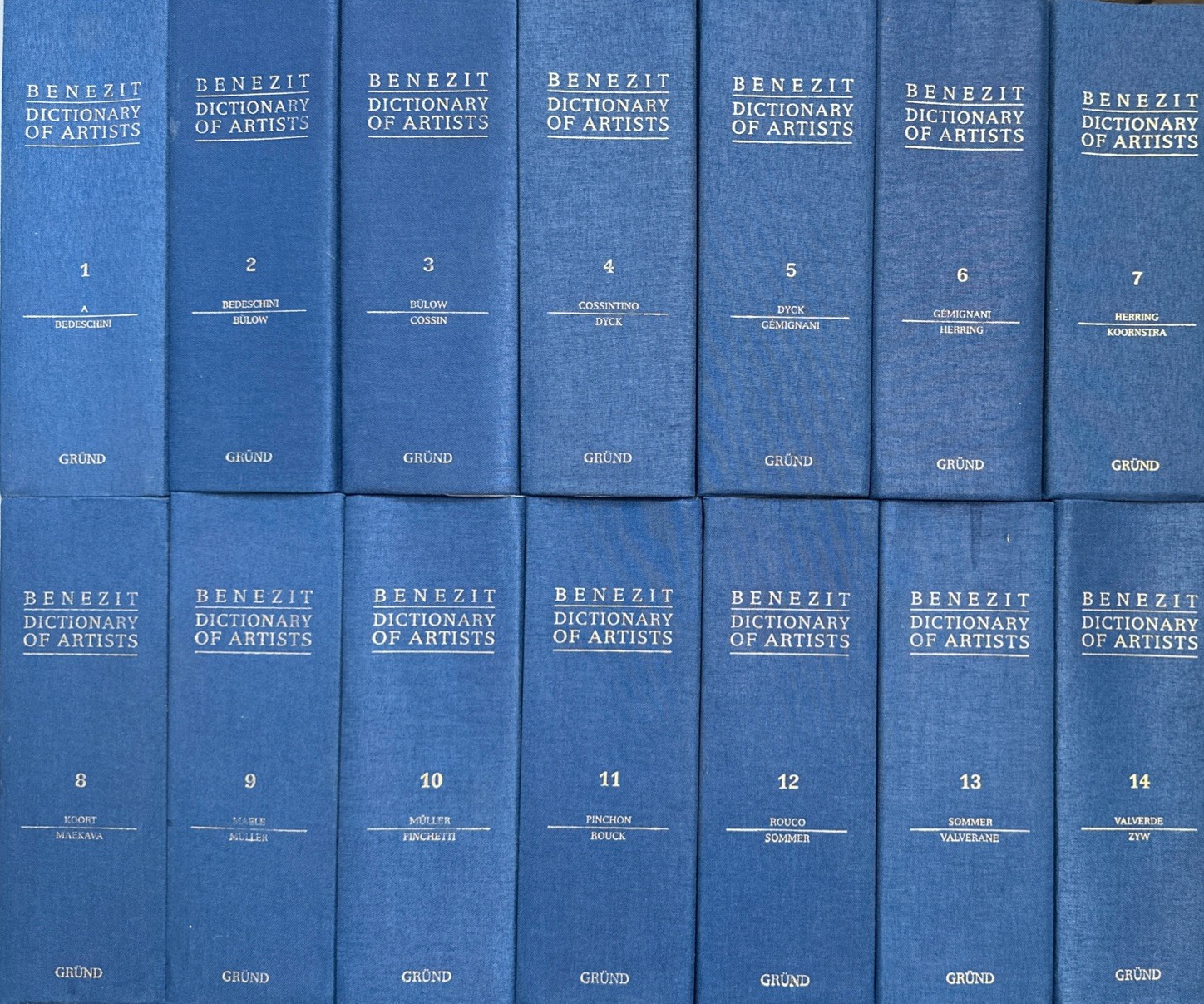 Benezit Dictionary of Artists Complete Set Vol. 1 – 14 (2006, HC) *EXCELLENT*