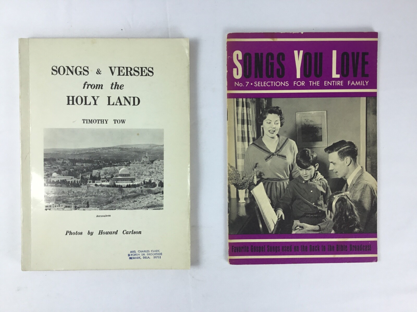 Vintage Christian Song Books Lot of 2 Circa 1966 & 1970 -Details in description