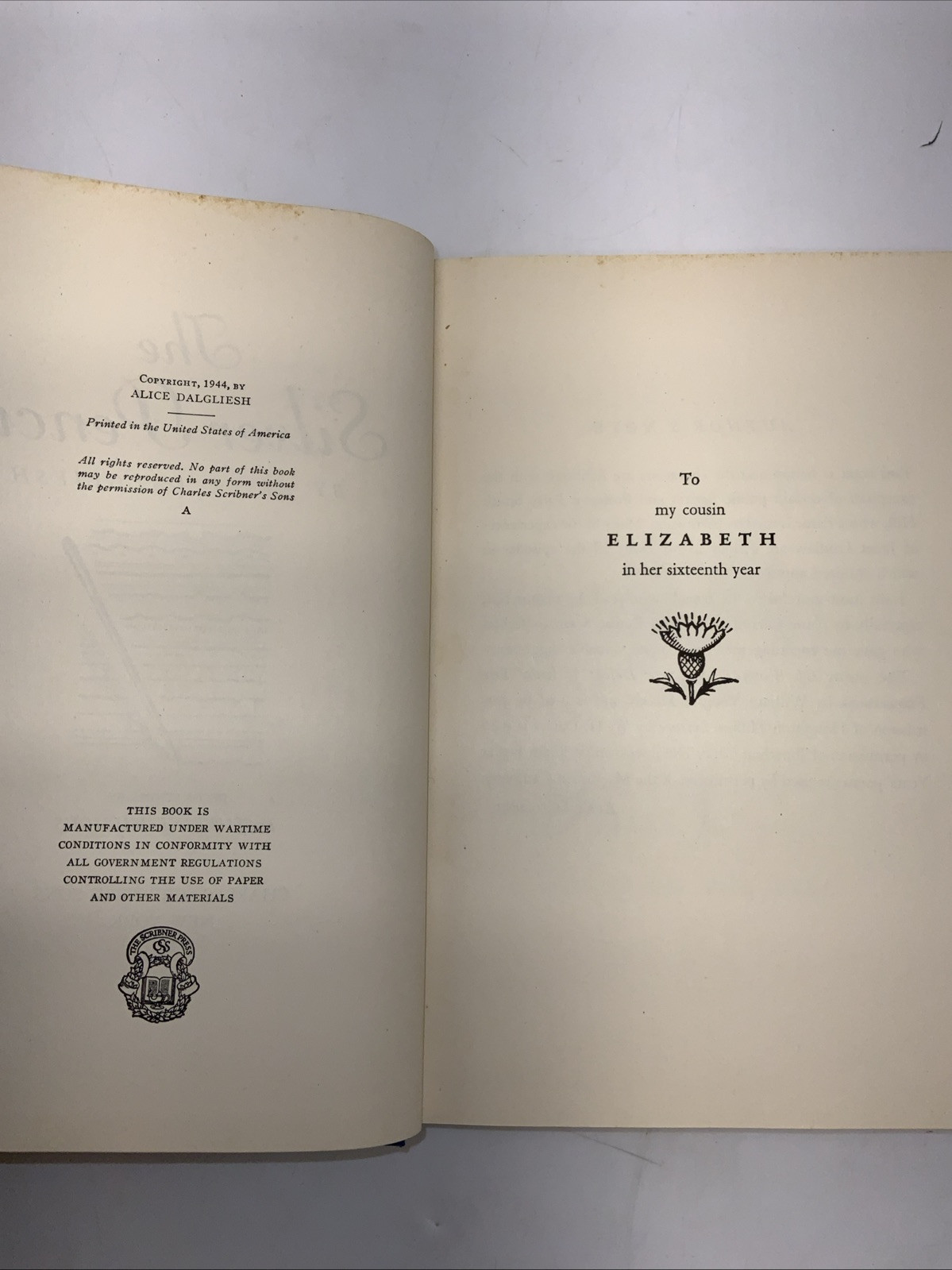 Alice Dalgliesh – The Silver Pencil 1st Edition 1944 HCDJ