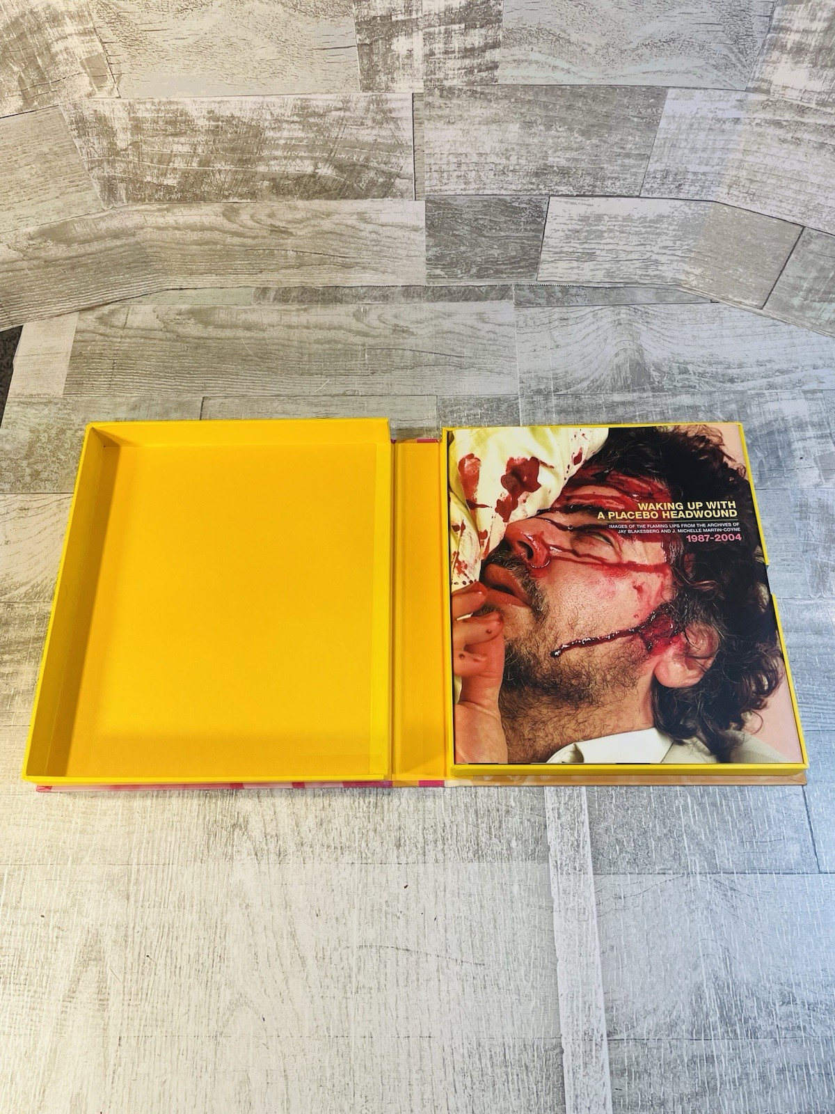 Flaming Lips Waking Up With Placebo Headwound Artist Band Signed 199 Of 1500