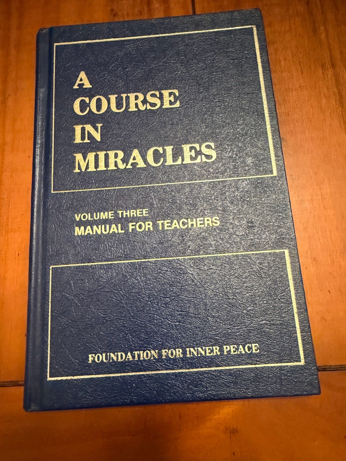 A Course in Miracles 5 Book Lot Hardcover Text Workbook Manual Glossary Index