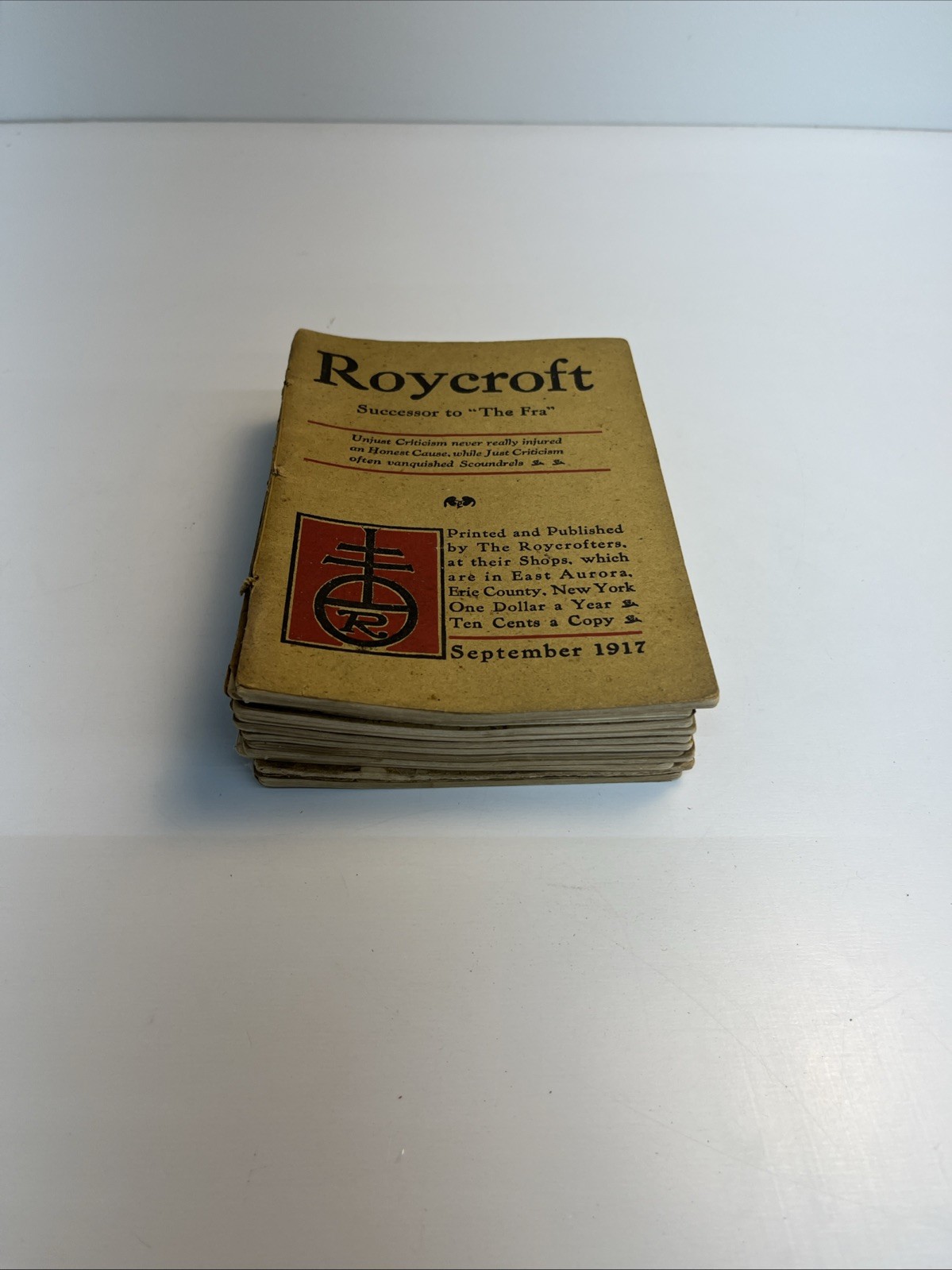 Vintage Roycraft Pocket Magazines 1916-1919 Lot of 11 Issues