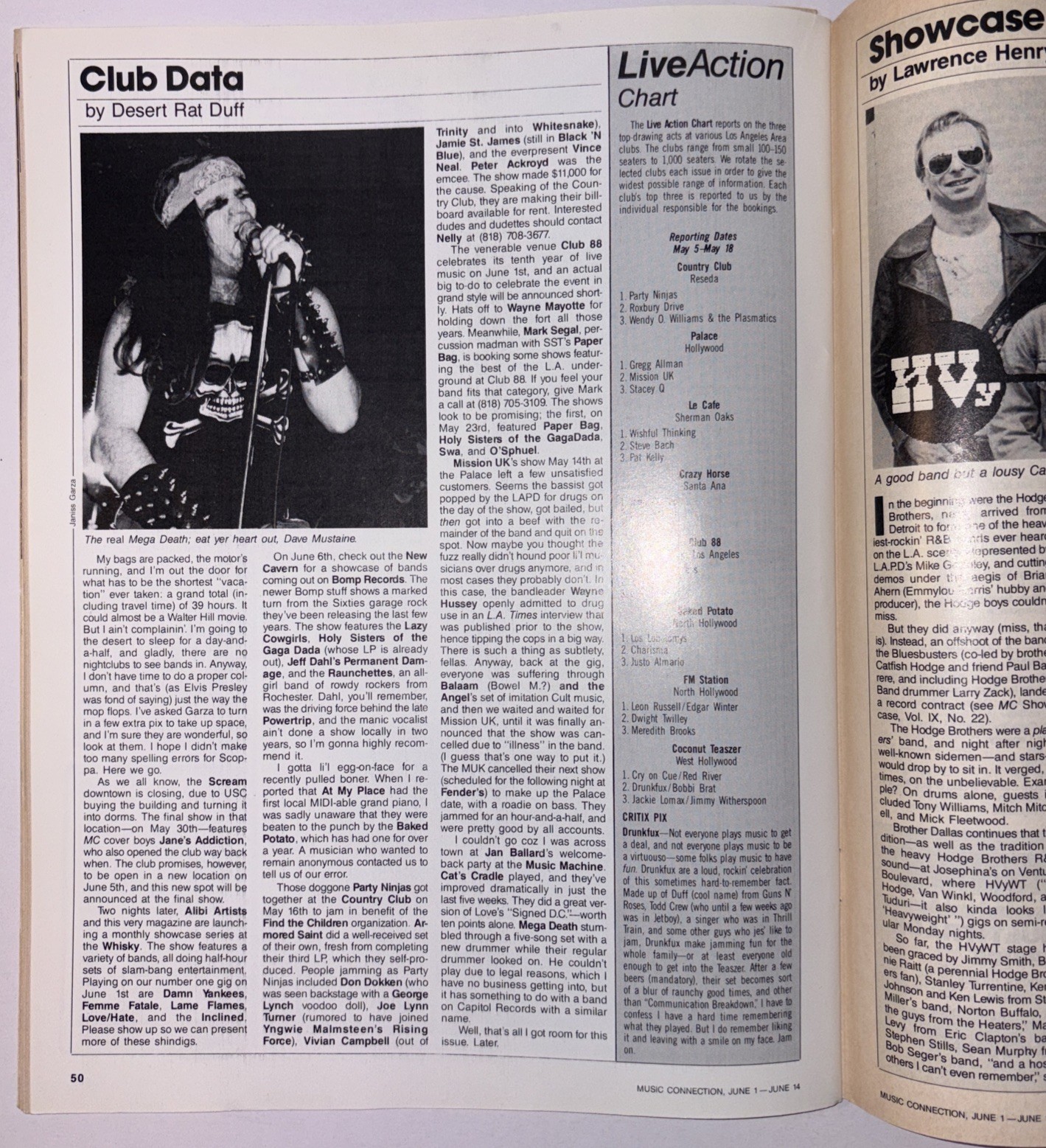Music Connection Magazine Special Issue 1987 Tom Petty & Mike Campbell