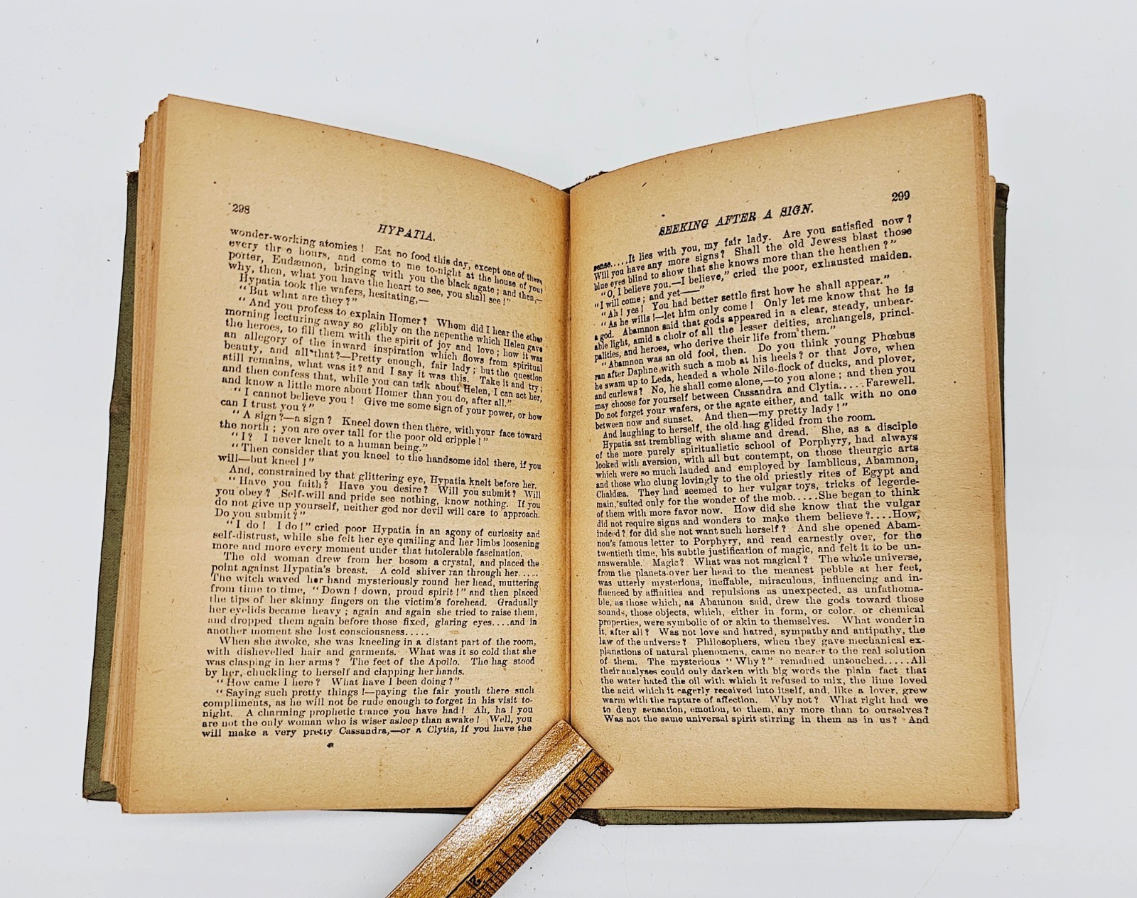 Hypatia Or New Foes With An Old Face by Kingsley Arlington Ed 1800s HC 359 pages