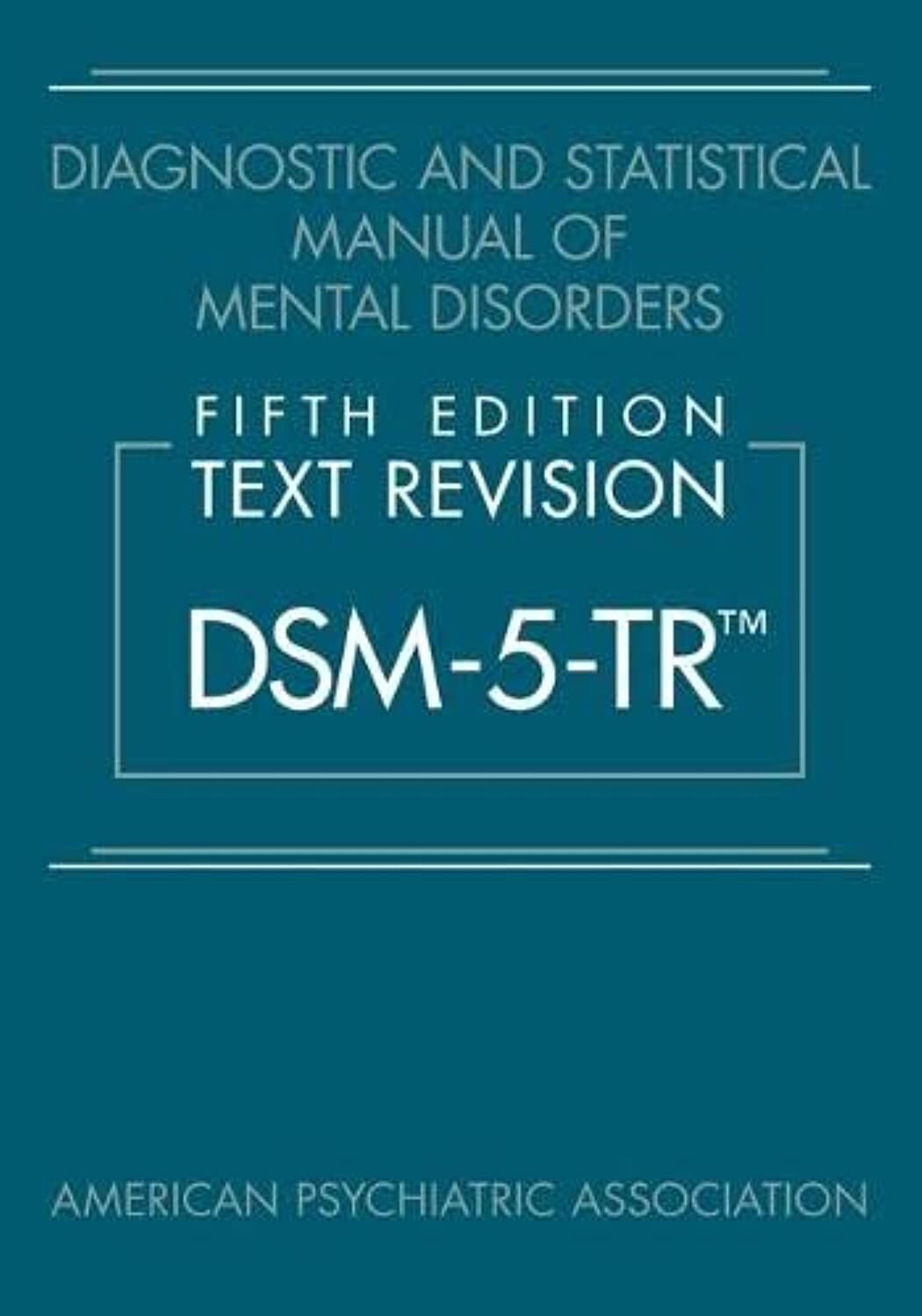Diagnostic and Statistical Manual of Mental Fifth Ed. DSM-5-TR HARDCOVER USPS