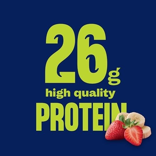 12 Pack Core Power Protein Shake, Strawberry Banana, 26g Bottle, 14oz,