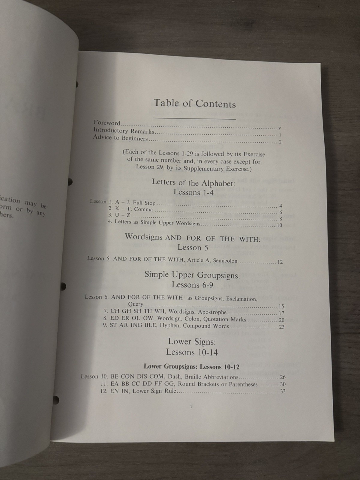BRAILLE PRIMER WITH EXERCISES EDITION 1992 RARE RNBIB