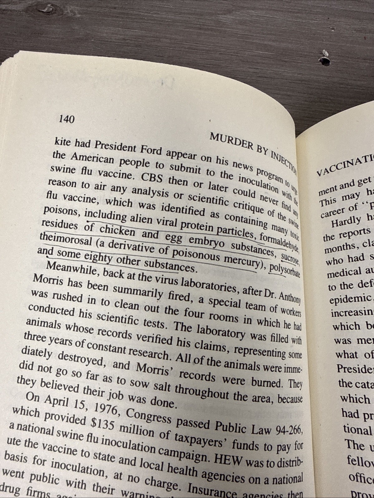 Murder By Injection: Medical Conspiracy Against America Eustace Mullins 1995
