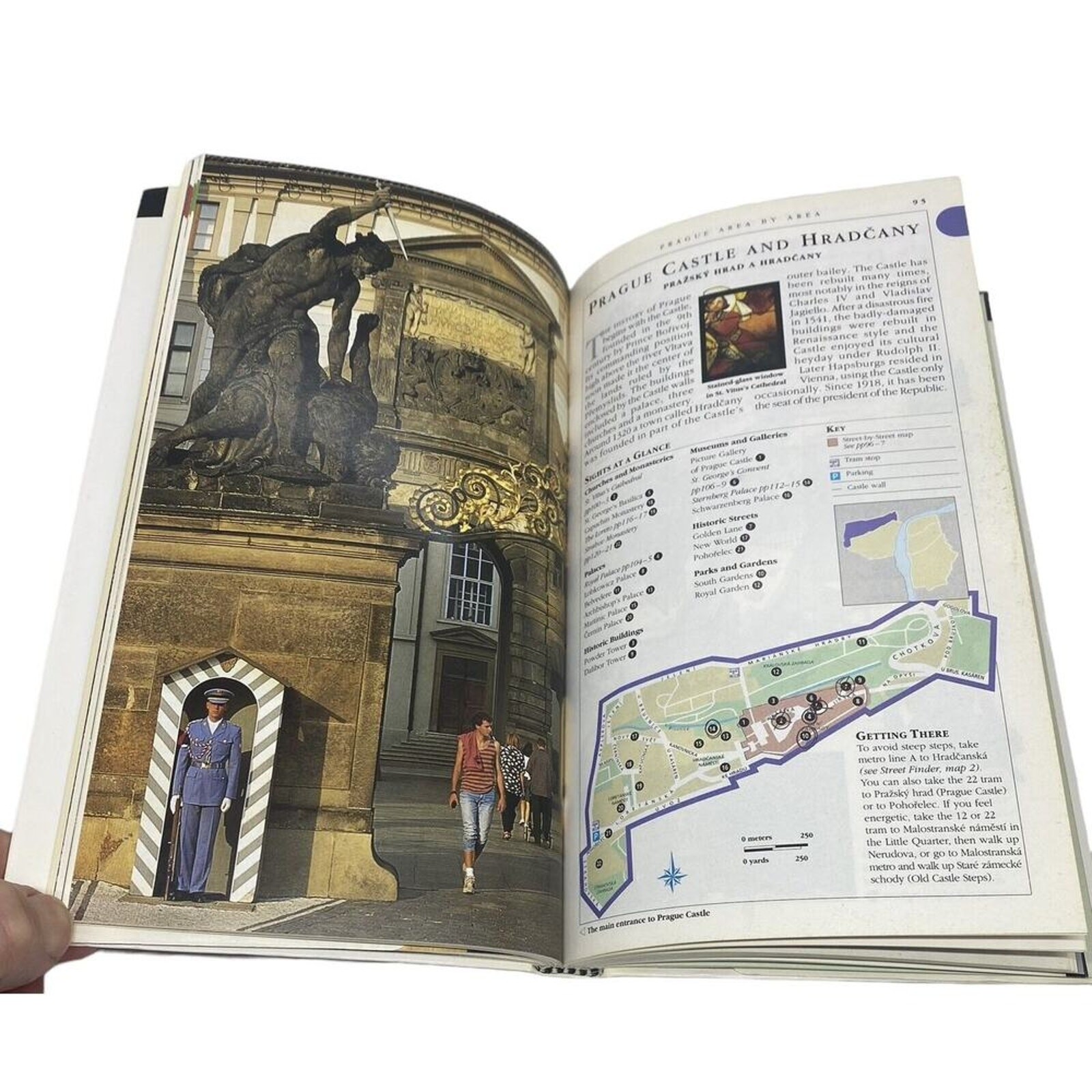 Prague: DK Eyewitness Travel Guides 1st American Ed. 1994 Maps Photos 264 Pages