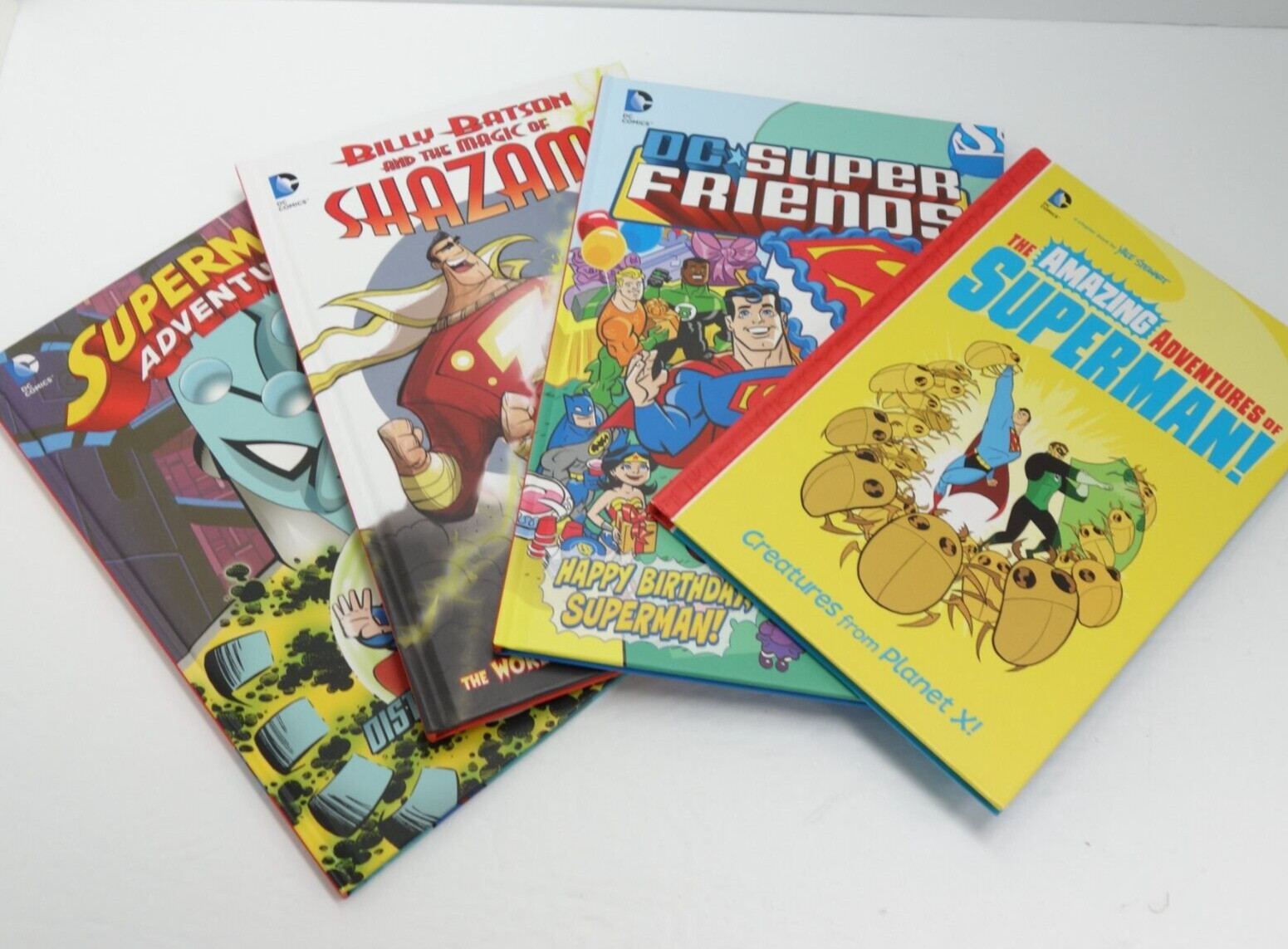 DC Comics Book Lot of 4 Superman Superhero Adventures Hardcover Storybook