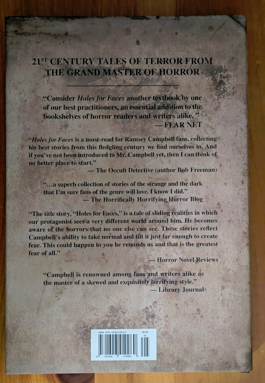 SIGNED: Holes For Faces by Ramsey Campbell 2013 Dark Regions Press Special Ed/HC