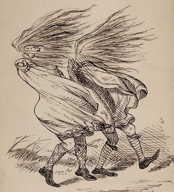 Edward Linley Sambourne / Sketches from Punch’s Book of British Costumes Signed