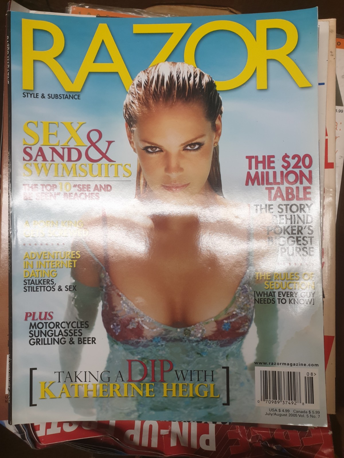 Lot of 8 – Vintage Early 2000’s Razor Style & Substance Men’s Magazine 2002-2005