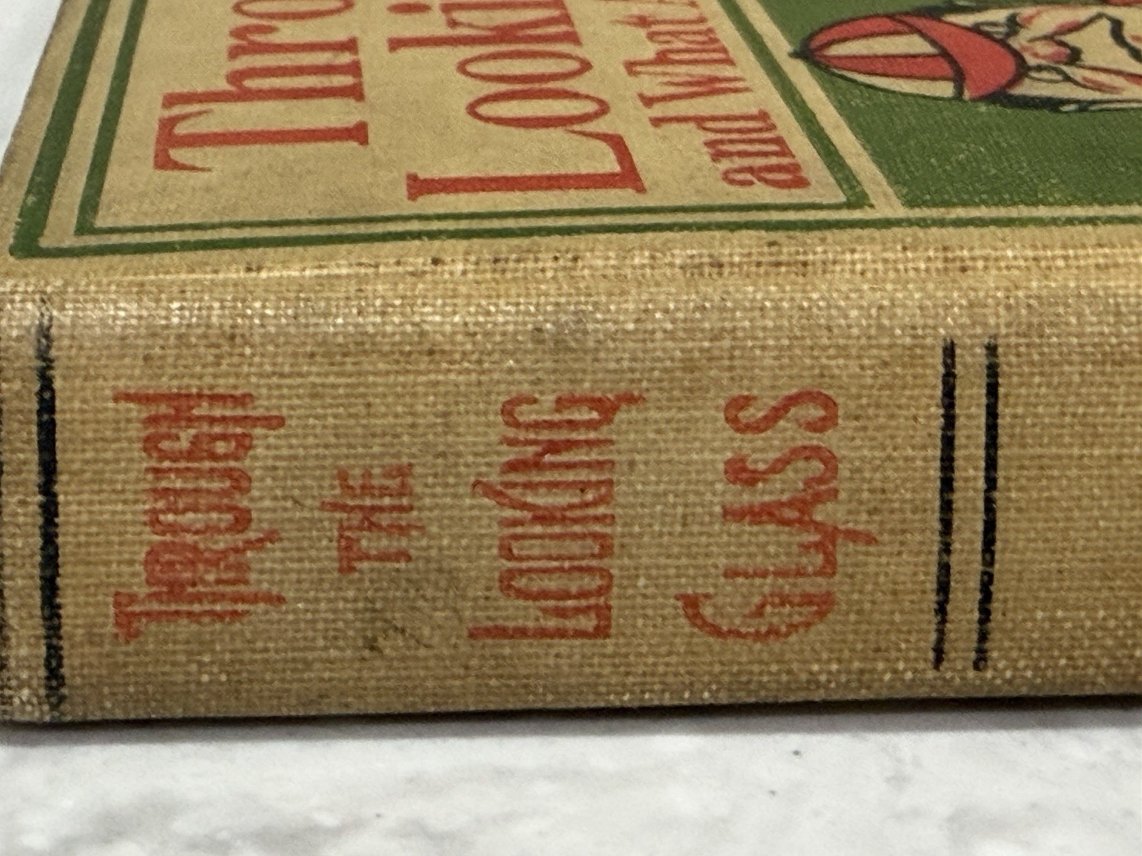 Through the Looking Glass Illustrated 1897 Antique Book Alice In Wonderland