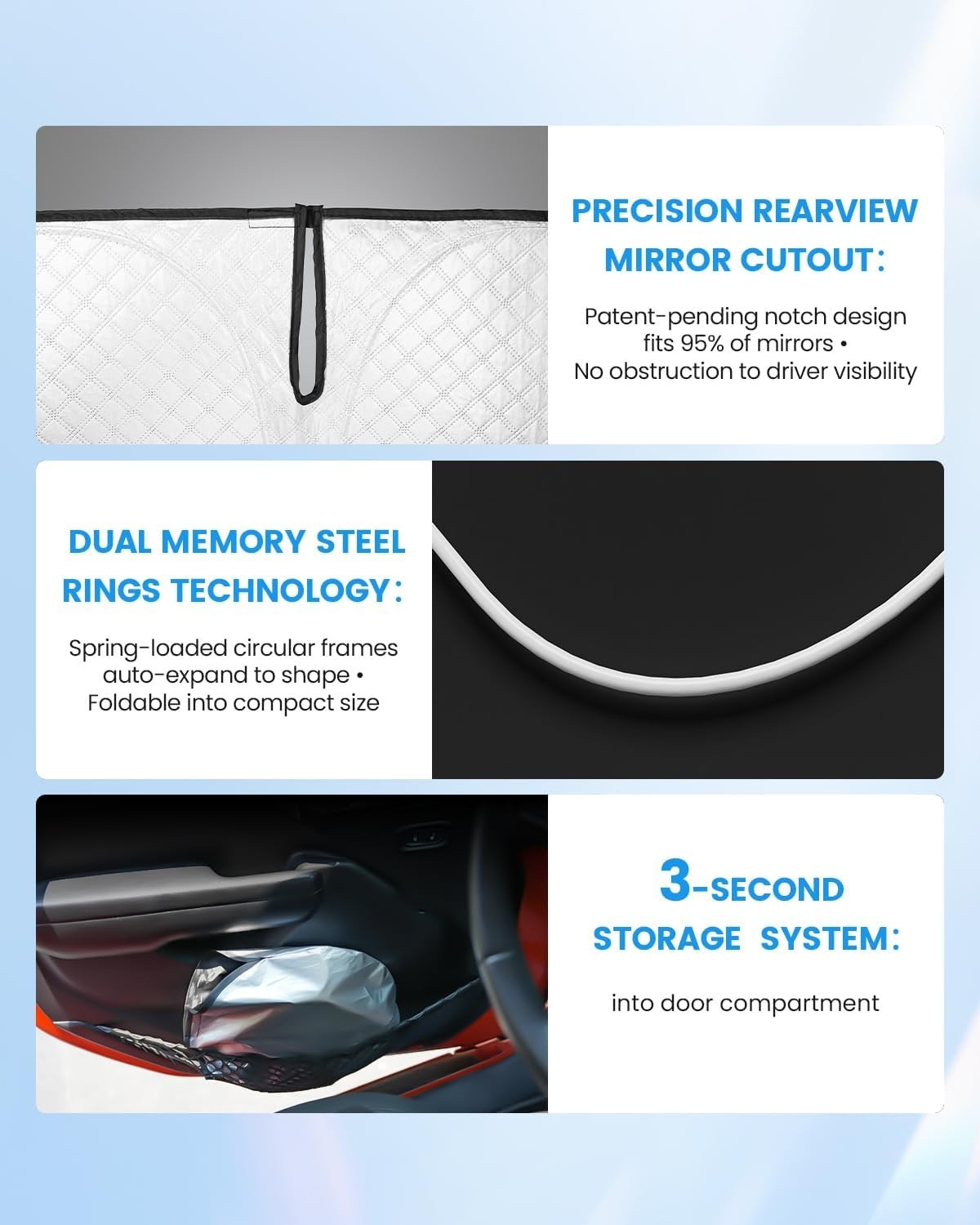 Windshield Sun Shade for Toyota Tacoma 2016 2017 2018 2019 2020 2021 2022 2023,
