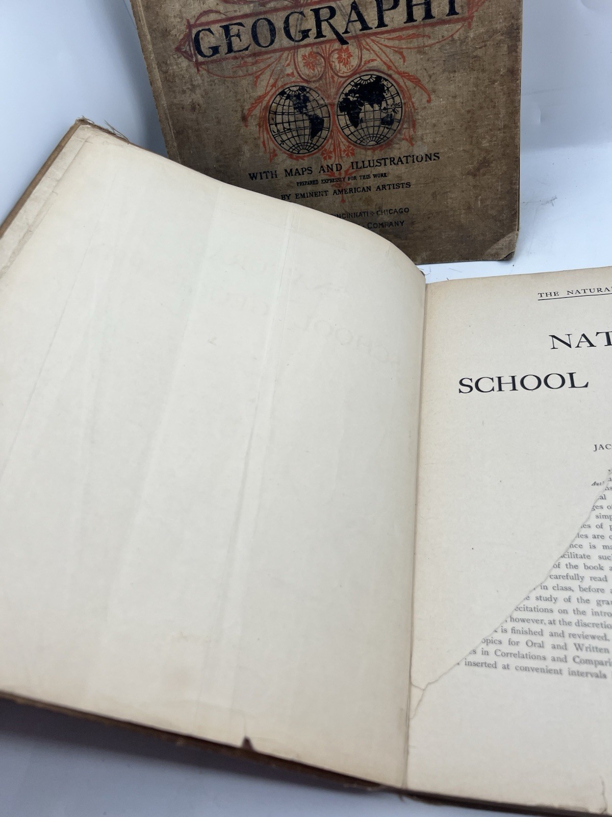 Lot 5 Antique Geography School Textbooks Harper’s Frye Redway Hinman c1900