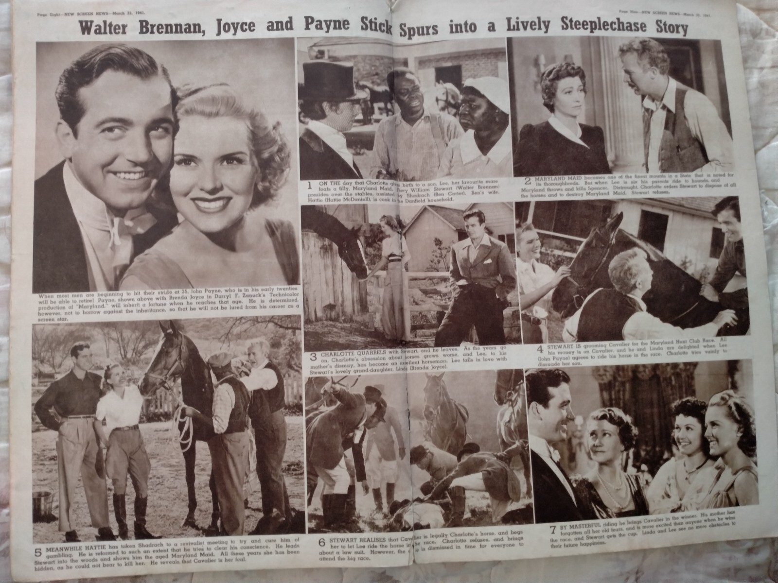 Oz New Screen News – ’41, Brenda Marshall, Ginger Rogers, John Payne, Rare !