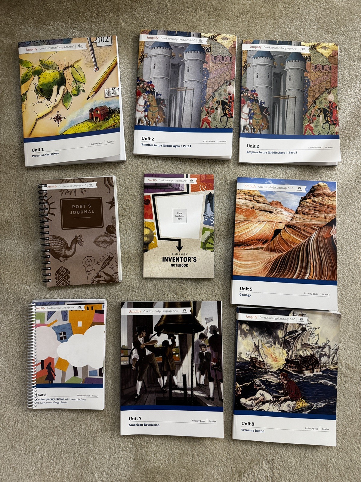 CKLA Amplify Core Knowledge Language Arts Workbook Unit 1 – 8 Grade 4 Homeschool