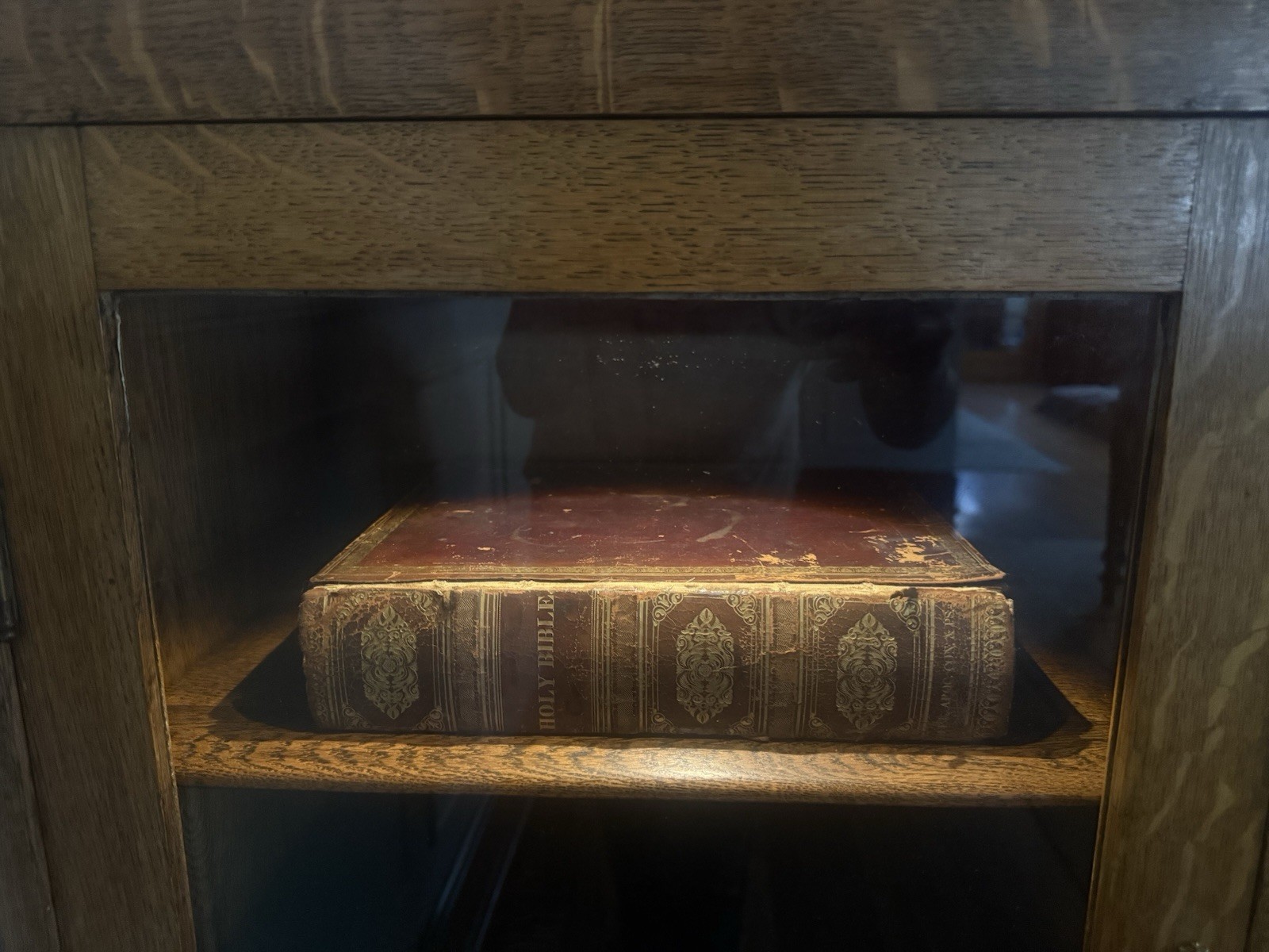 Holy Bible Old & New Testaments 1839 Robinson & Franklin Leather Illustrated NY