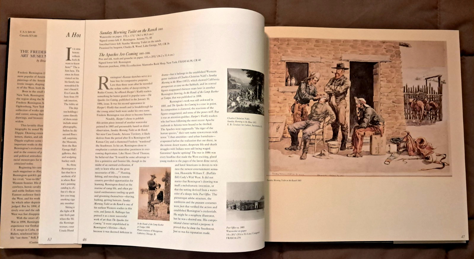Frederic Remington Art Museum Collection by Brian Dippie, HC w/dj, GREAT ILLUS.
