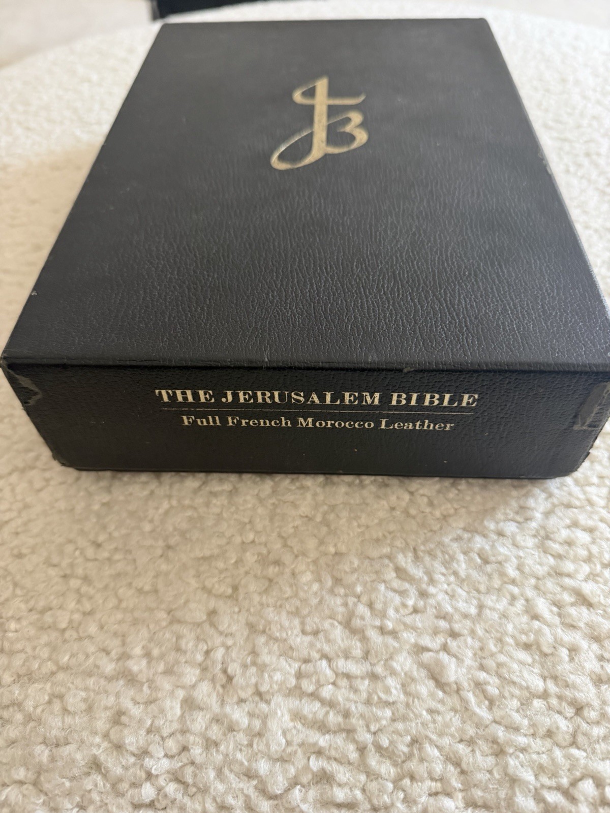 THE JERUSALEM BIBLE Doubleday & Company 1966 Leather Hardcover Vintage