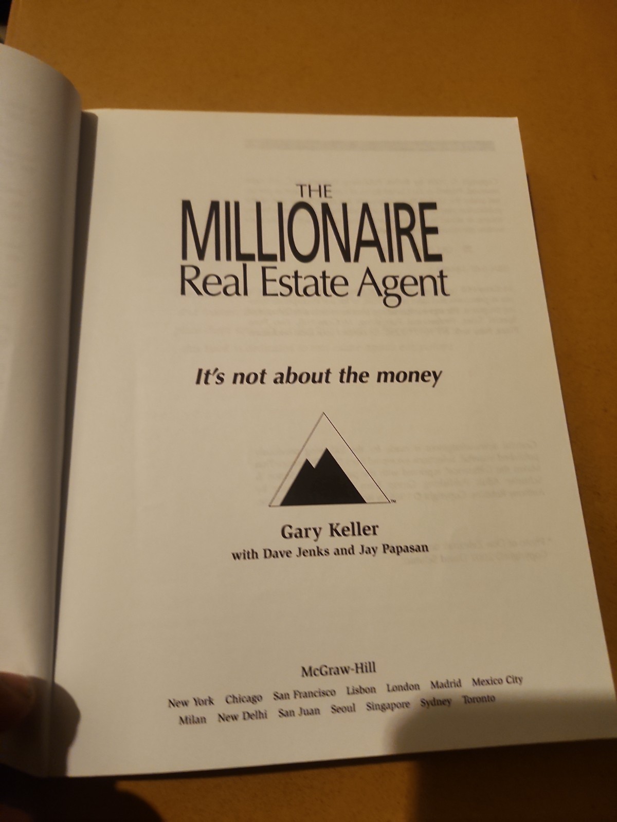 Millionaire Real Estate Agent by Dave Jenks, Gary Keller (2004, Trade Paperback)
